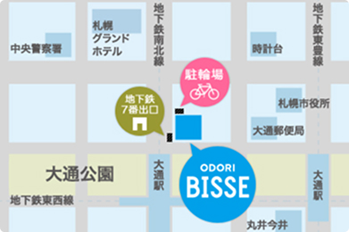 駐輪場の地図
