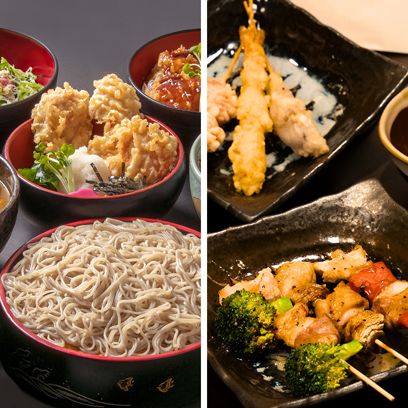 真御膳そば　葉実皮　大通ビッセ店<br />
創作酒肴　磁石　大通ビッセ店